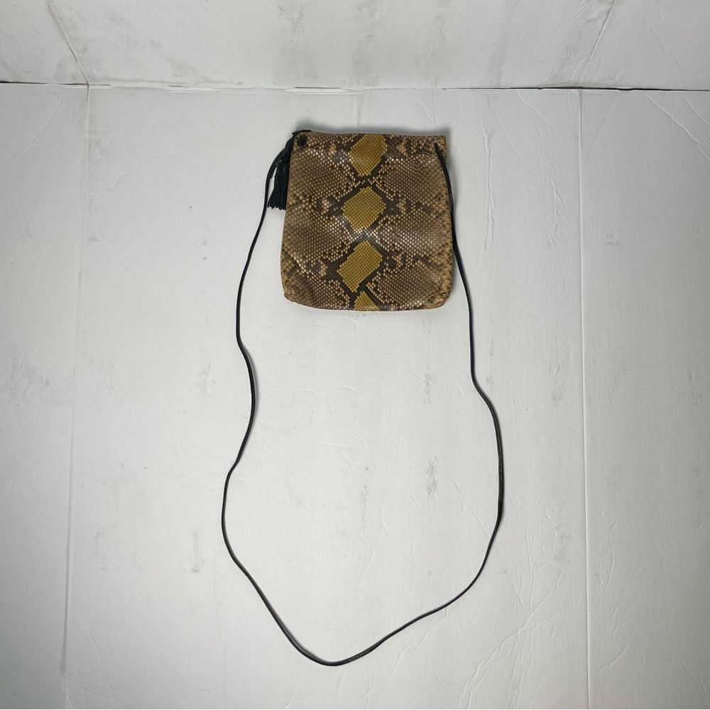 Yellow Genuine Python Crossbody Bag By Presmer - image 2